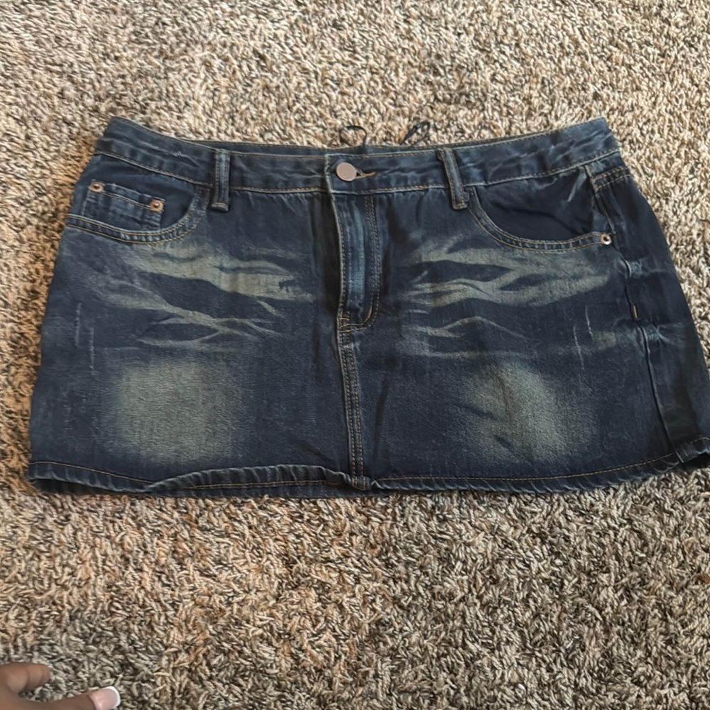 Denim Mini Skirt